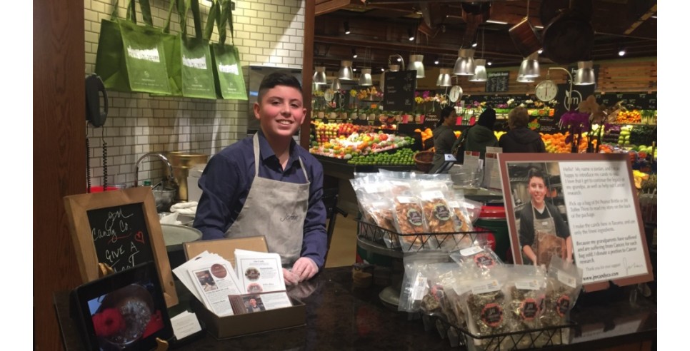 Jordan M. Allen plying his wares - photo courtesy of JM Candy Co 